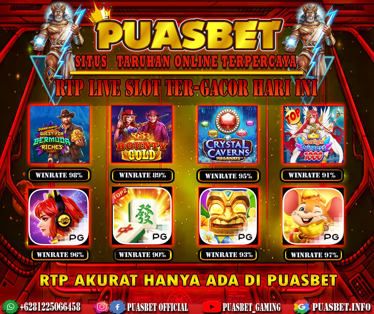 INFO SLOT GACOR PUASBET 09 NOV 2023