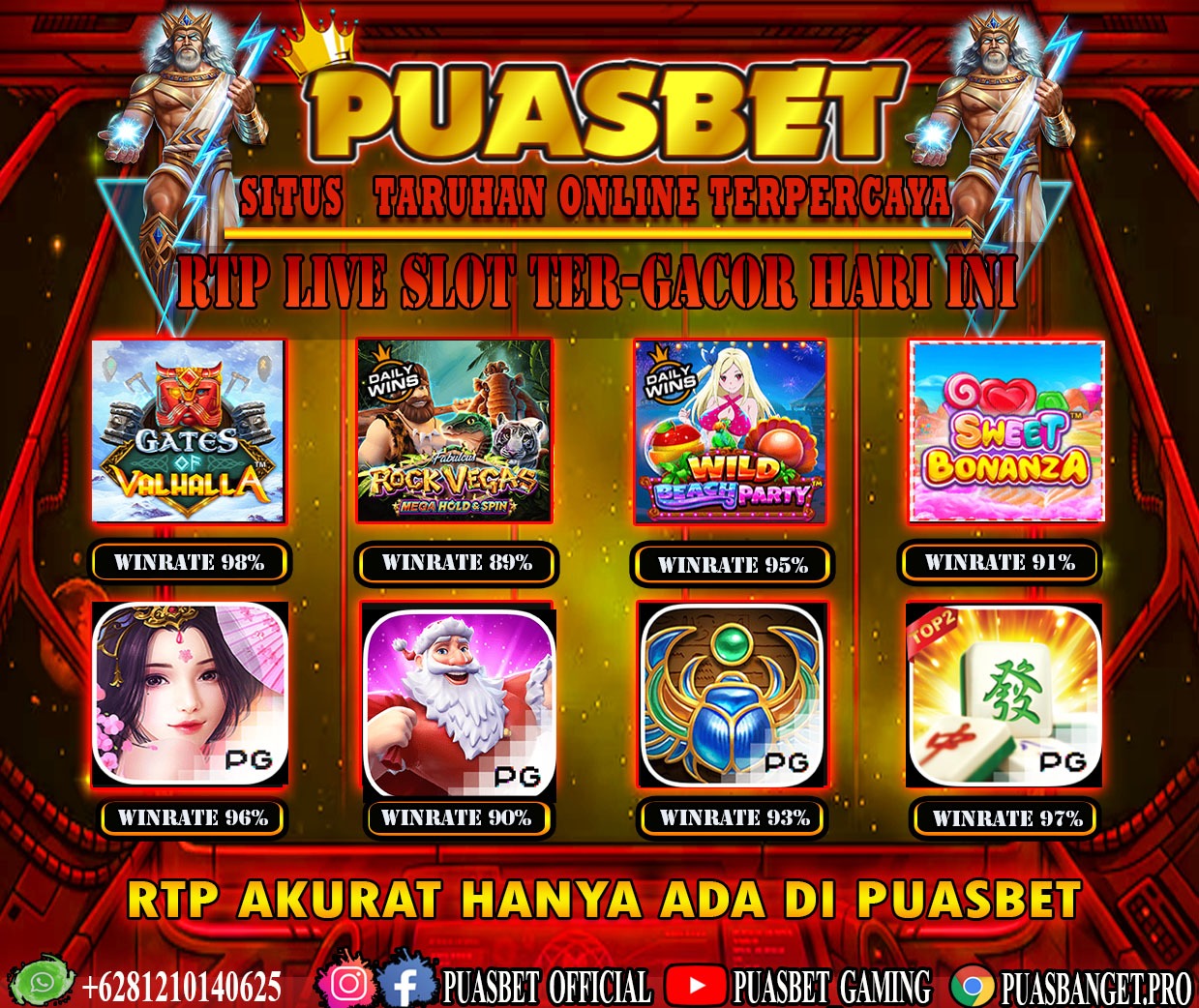 INFO SLOT GACOR PUASBET 14 NOV 2023