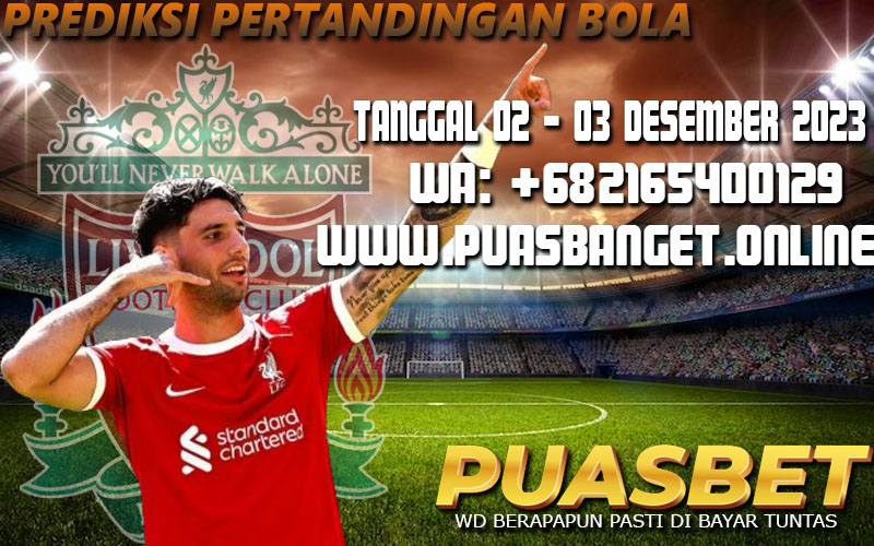 PREDIKSI BOLA 95% AKURAT TANGGAL 03 – 04 DESEMBER 2023