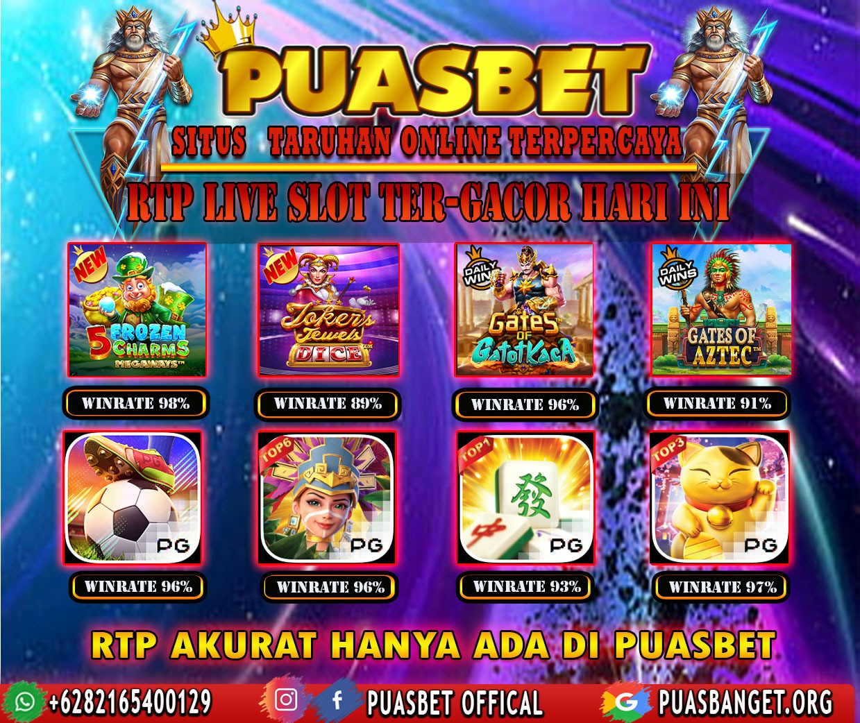 INFO SLOT GACOR PUASBET 10 DES 2023