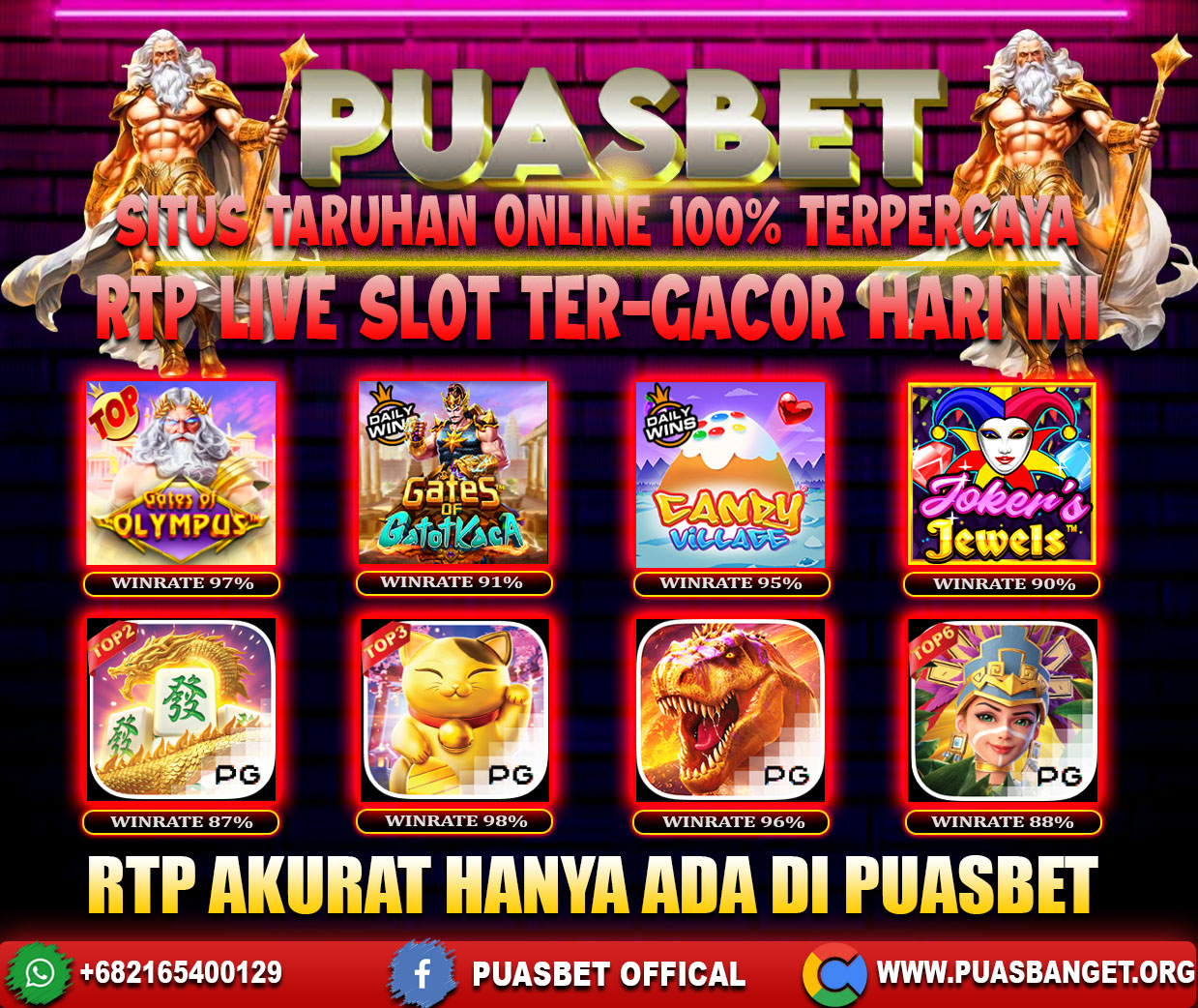 INFO SLOT GACOR PUASBET 11 DES 2023