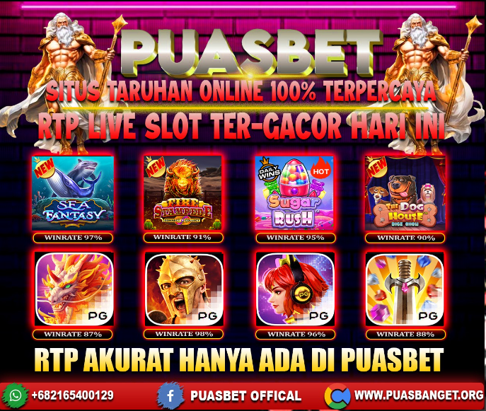 INFO  SLOT GACOR PUASBET 15 DES 2023