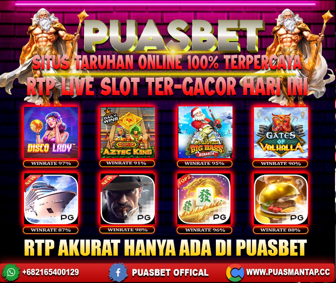 INFO SLOT GACOR PUASBET 16 DES 2023