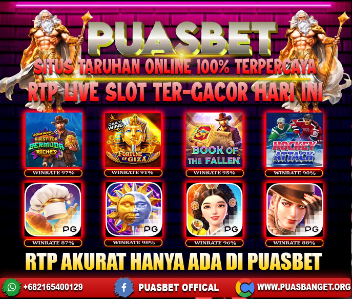 INFO SLOT GACOR PUASBET 17 DES 2023