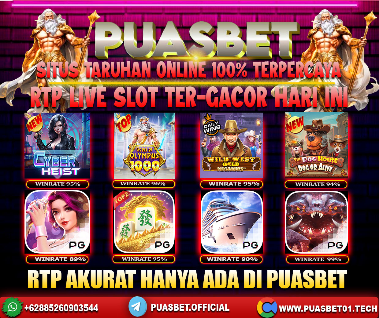 INFO SLOT GACOR PUASBET 18 APRIL 2024